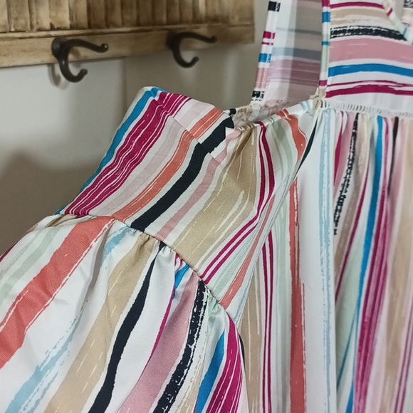 Robert Louis cold shoulder striped blouse - Picture 4 of 6